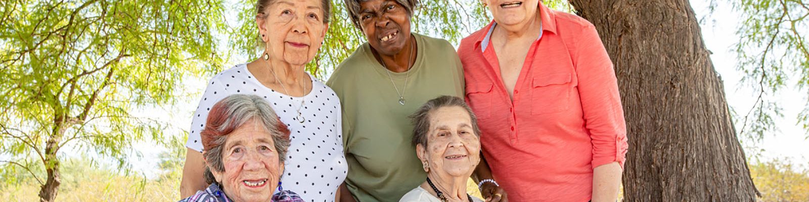 Diverse Senior Women Outdoors