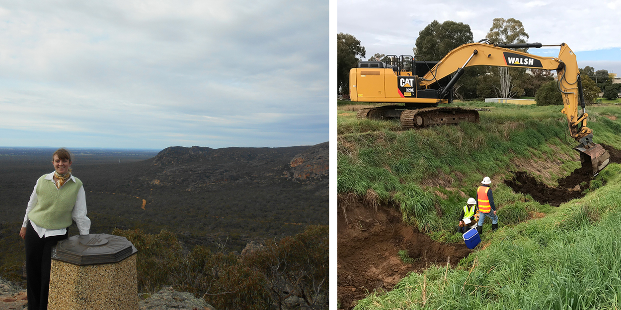 RMCG Consultant Natasha Frazer on-site for recycled water and resource recovery projects